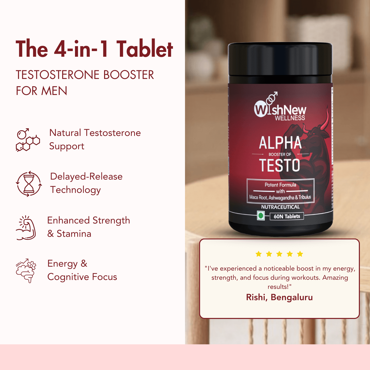 Alpha Booster of Testo | Natural Testosterone Support
