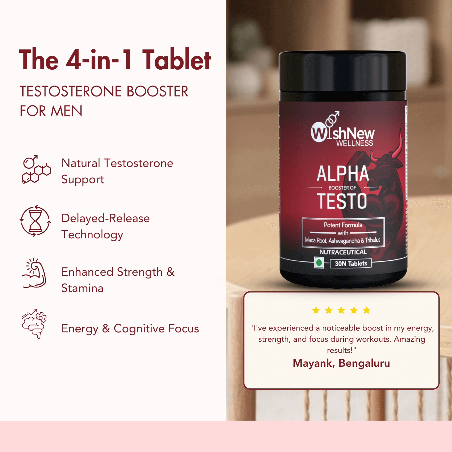 Alpha Booster of Testo | Natural Testosterone Support