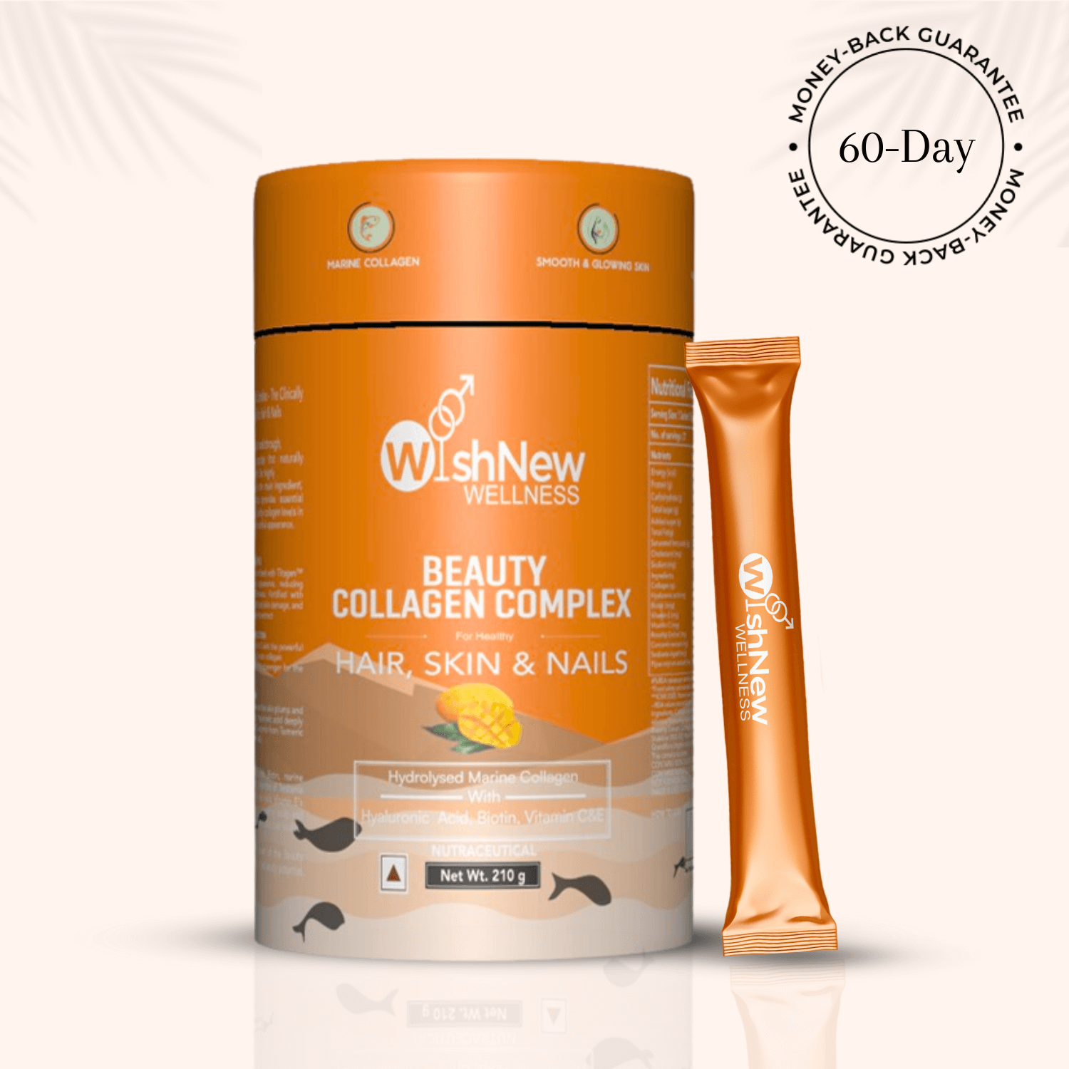 Beauty Collagen Alphonso Mango | Marine Collagen for Hair, Skin & Nails