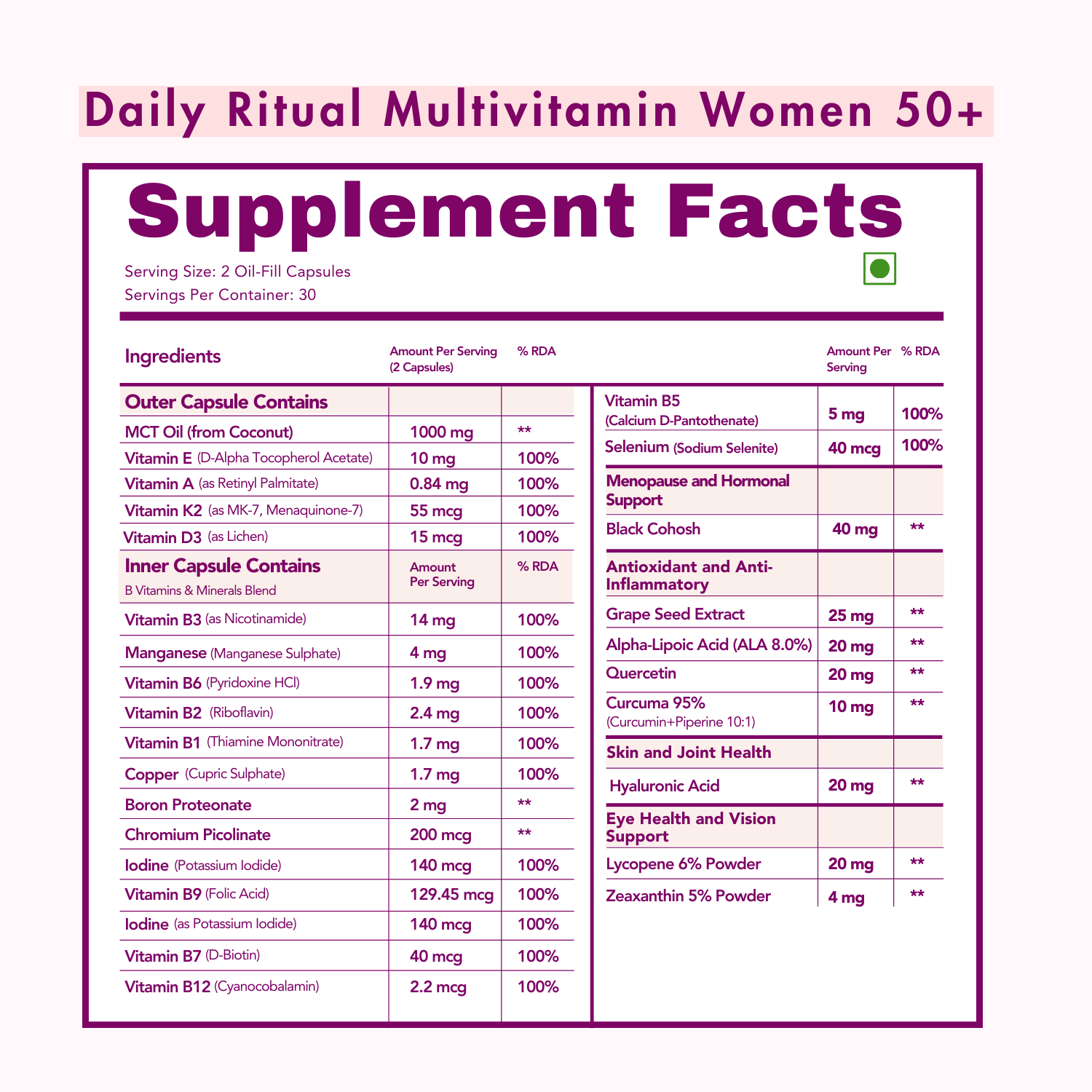 Women's 50+ Rejuvenation Trio: Multivitamin, Krill Omega & Glutathione | Aging Gracefully