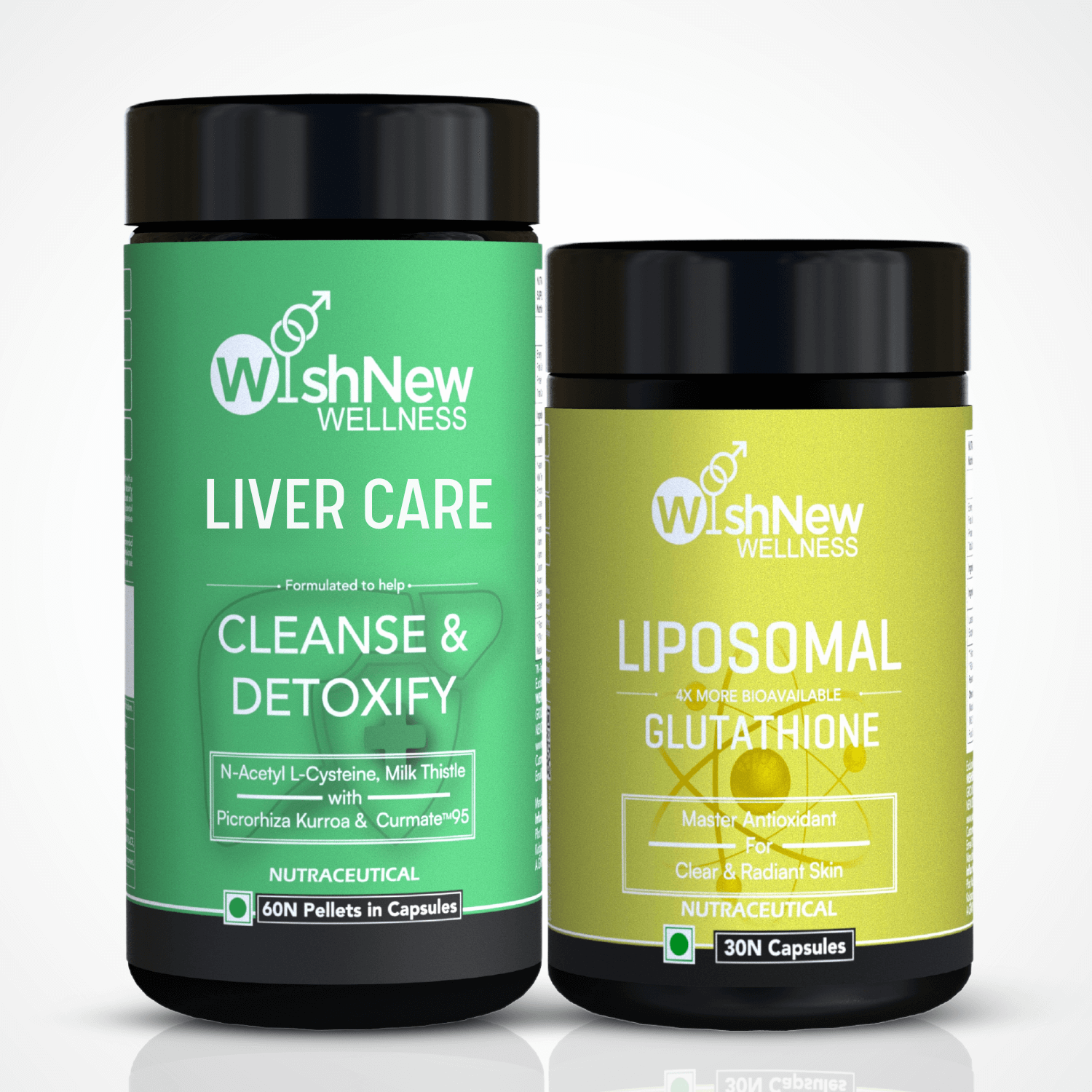 Liver Rejuvenation Duo: Liver Care & Liposomal Glutathione | Detox & Protect