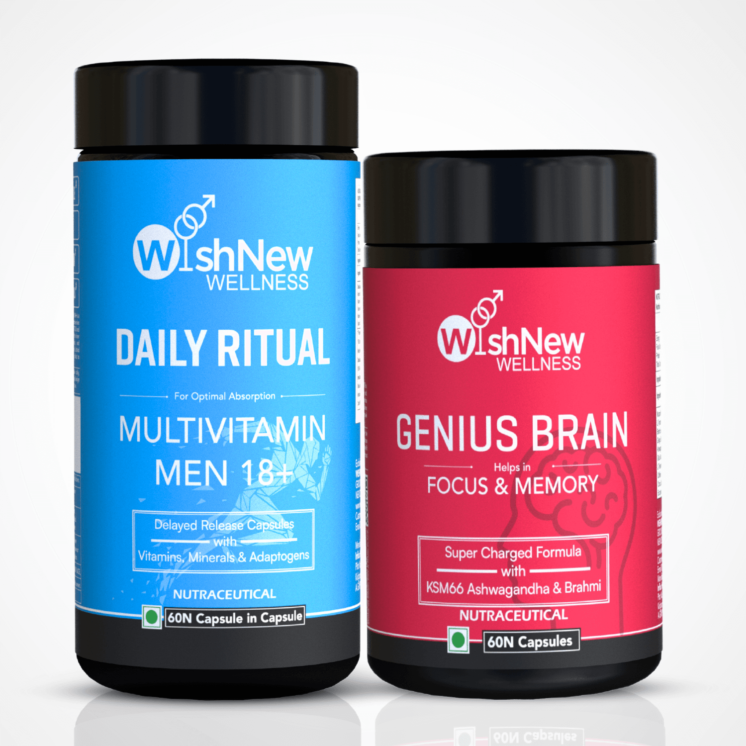 Sharp Mind Duo: Multivitamin & Genius Brain | Boost Focus & Memory