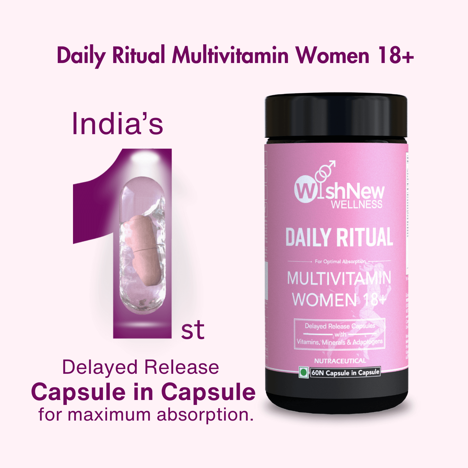 Daily Ritual Multivitamin for Women 18+ | Complete Health Support