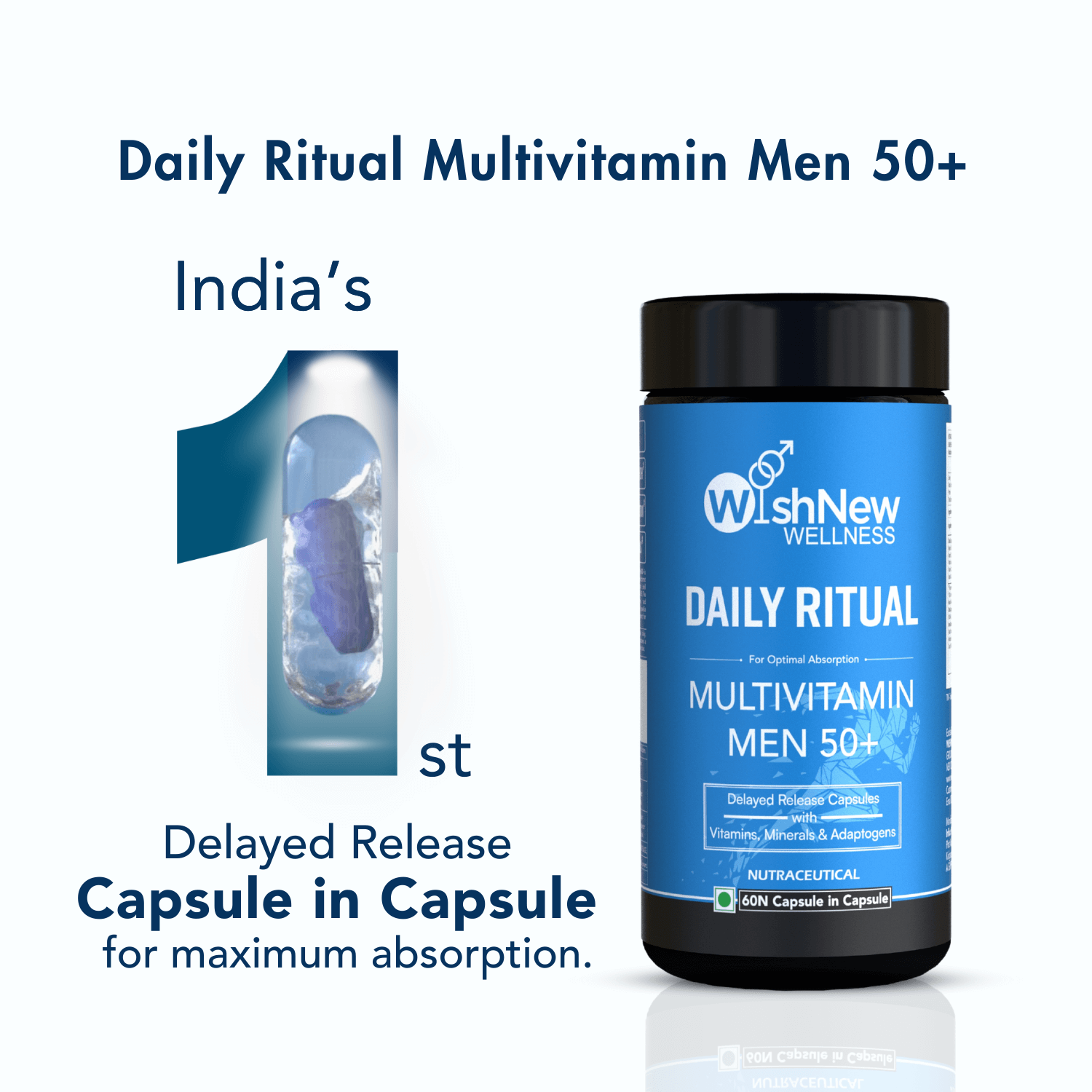 Daily Ritual Multivitamin for Men 50+ | Advanced Health Support