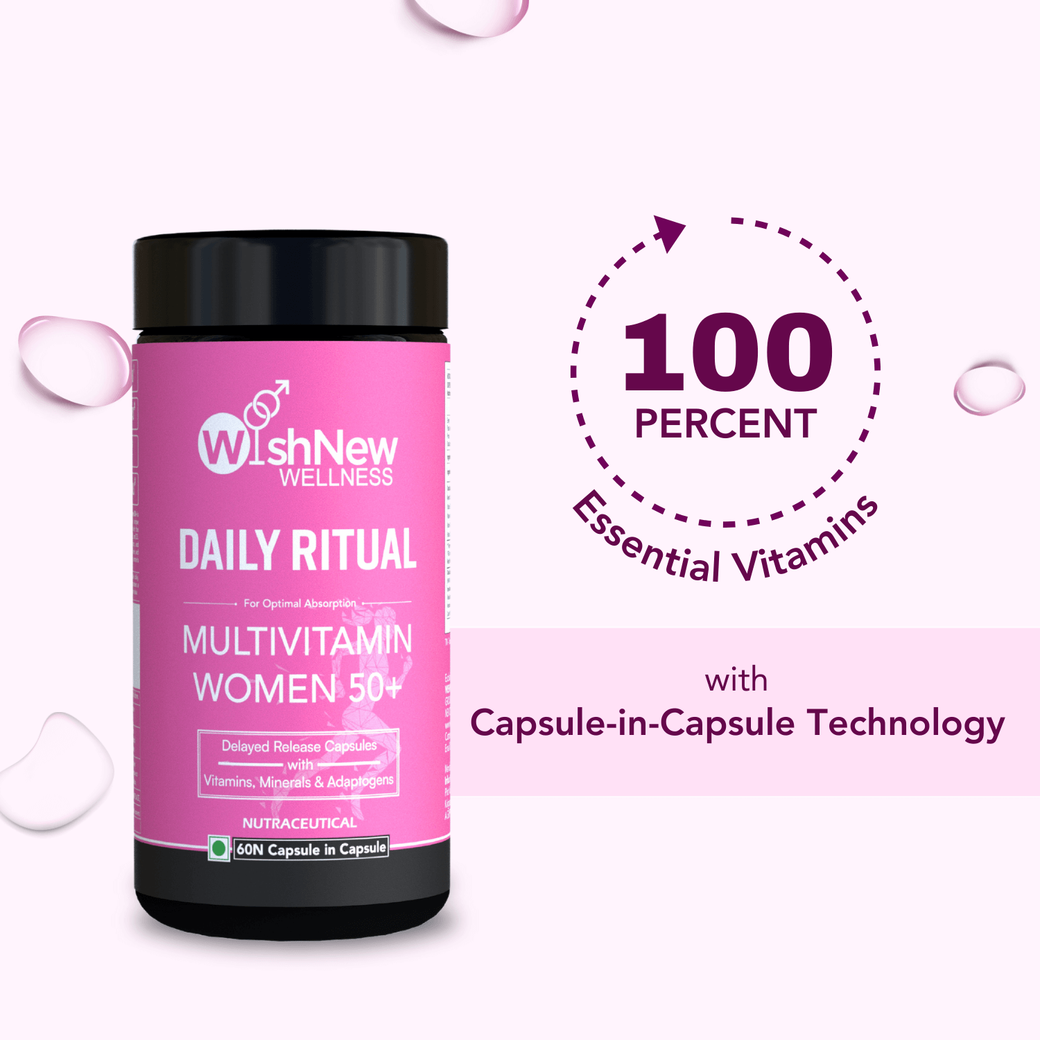 Daily Ritual Multivitamin for Women 50+ with 31 Essential Nutrients