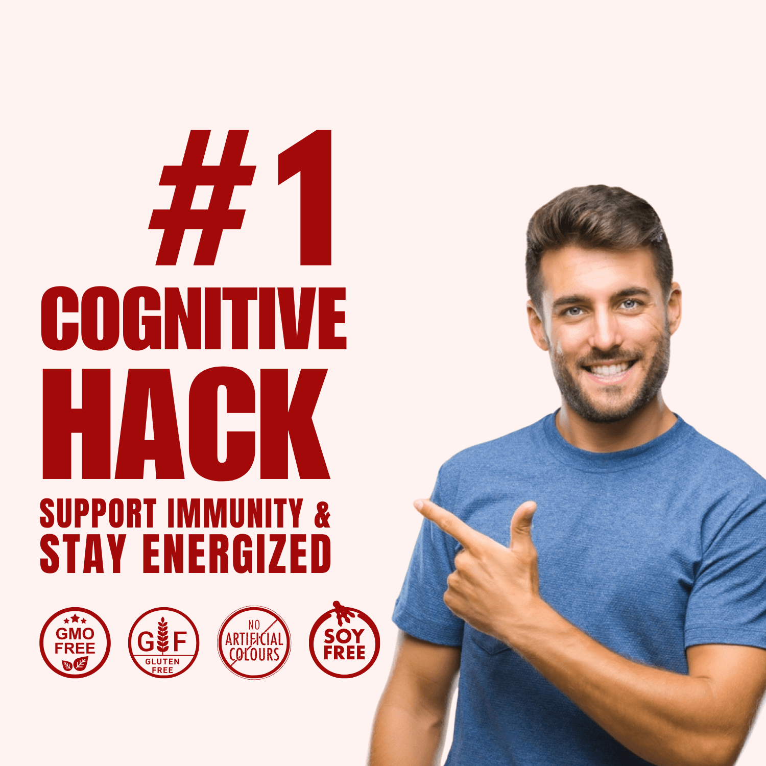 #1 Cognitive Hack for immunity and energy. Genius Brain offers GMO-free, gluten-free, soy-free support with no artificial colors for optimal brain health.