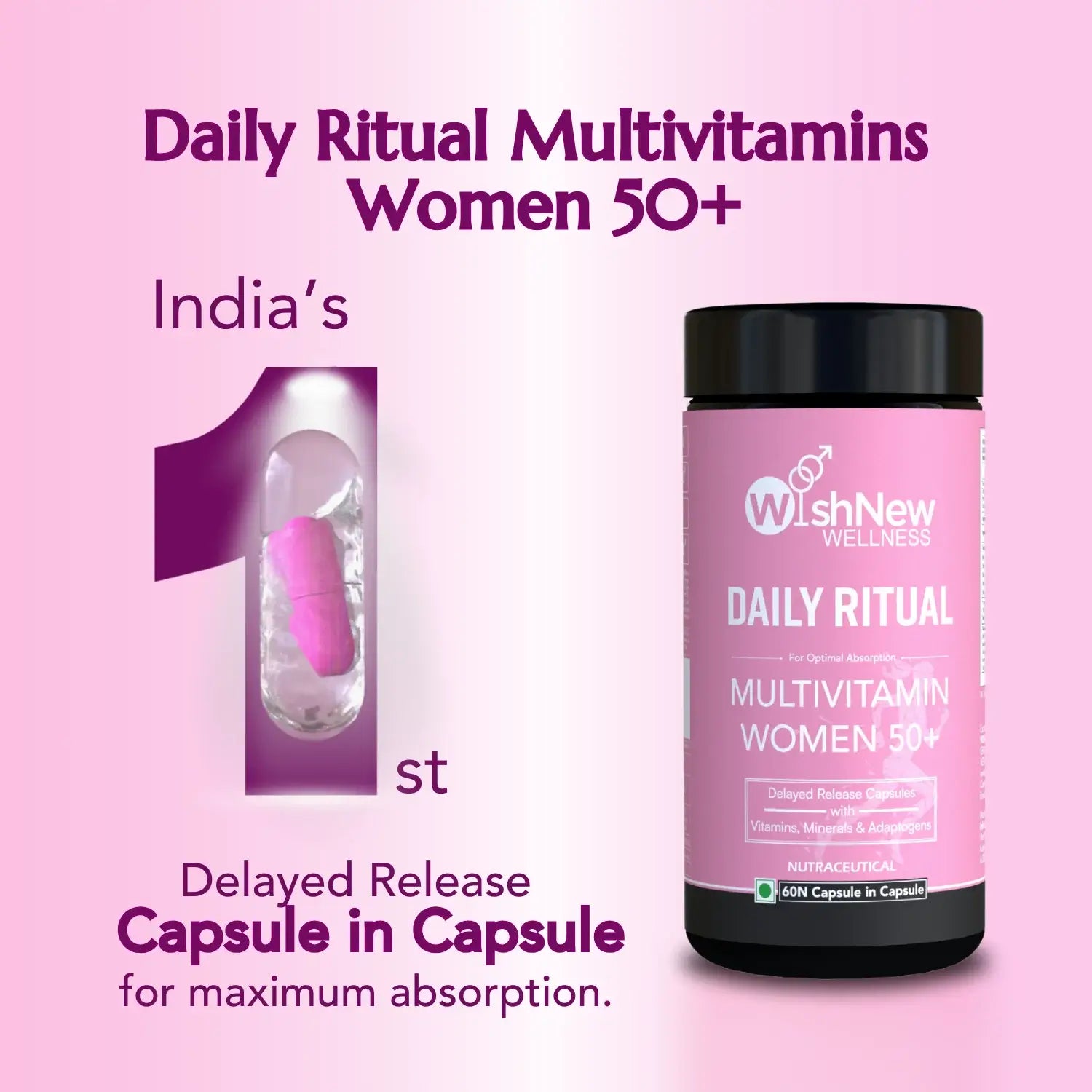 Daily Ritual Women 50+: India’s 1st delayed release capsule-in-capsule