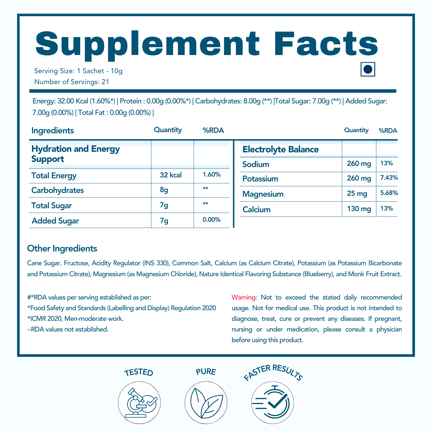 Hydrafuel Exotic Blueberry | Performance-Enhancing Electrolyte Hydration Blend