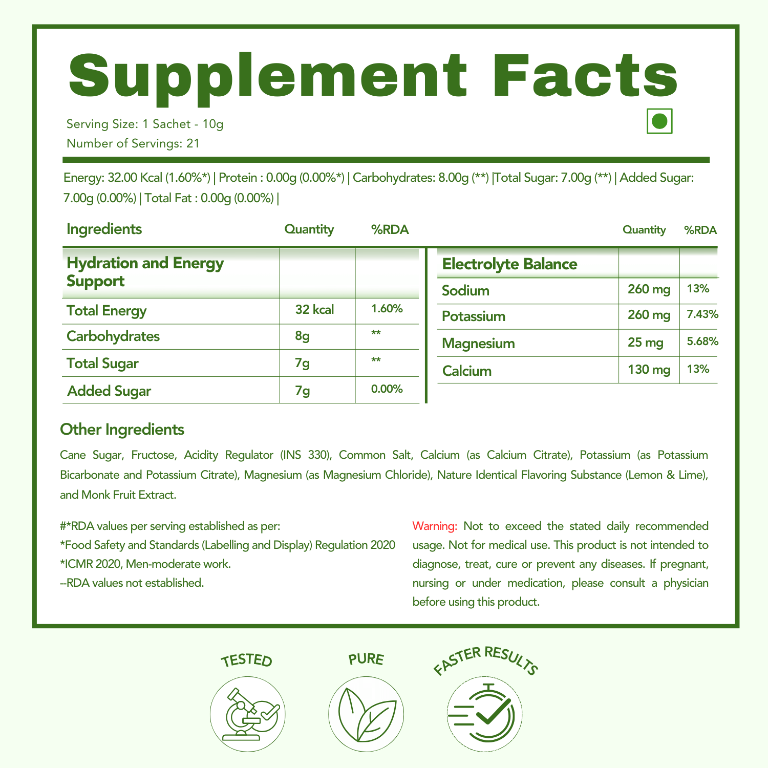 Hydrafuel Lemon & Lime | Electrolyte Hydration Blend